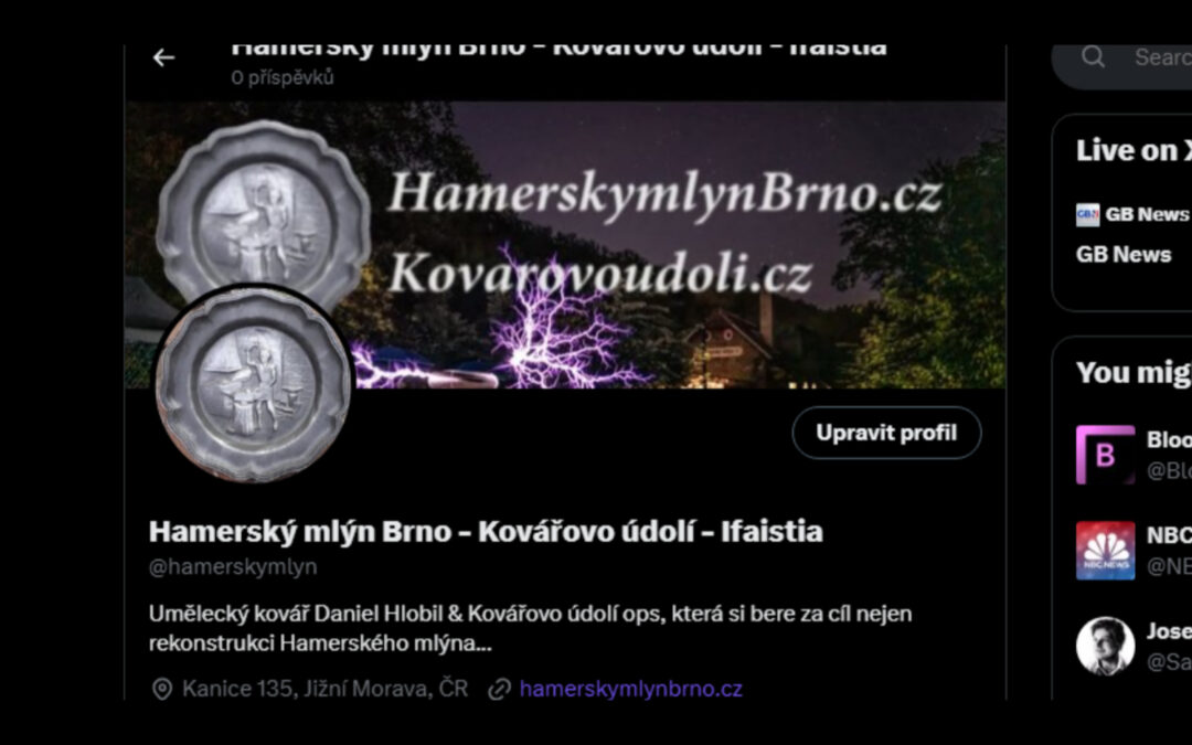 Hamerský mlýn Brno na síti X